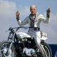 The vice president in his custom-made leather racing suit.